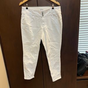 White stretchy denim jeans size 14. Jeans